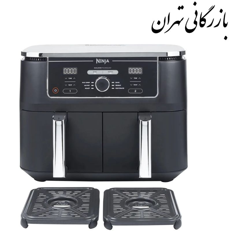 طراحی-بدون-عنوان-2025-08-10T140553.912 سرخ کن بدون روغن نینجا مدل AF400 ظرفیت 9.5 لیتری - تصویر 1