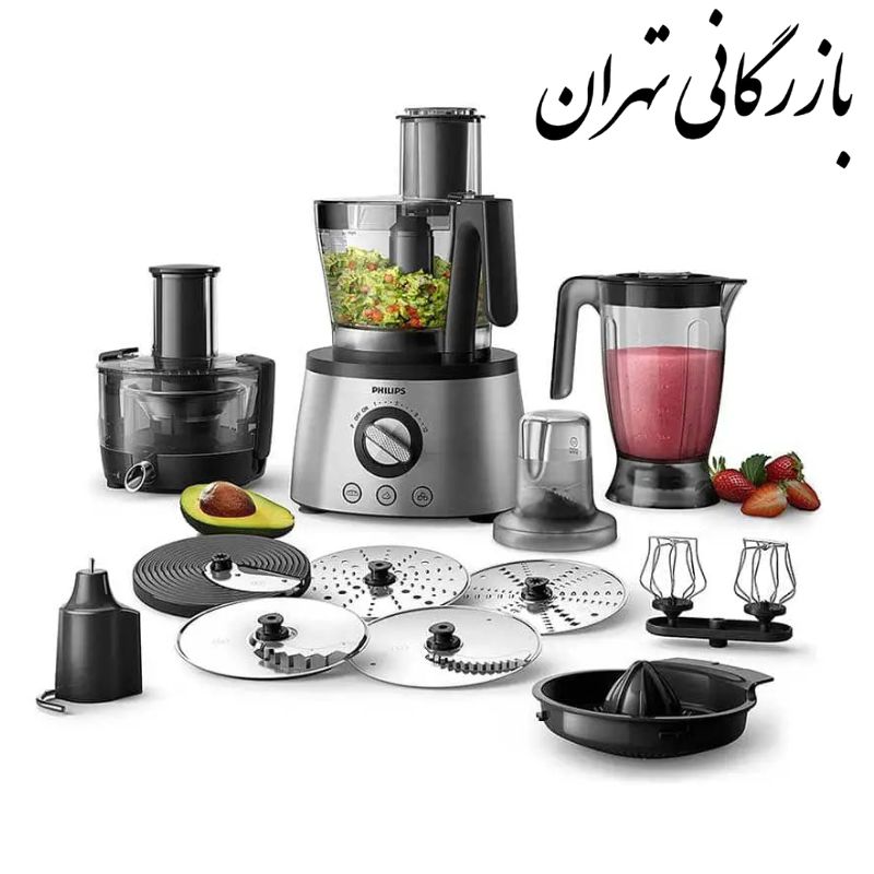 طراحی-بدون-عنوان-2025-08-09T120251.434 غذاساز فیلیپس مدل HR7778 ظرفیت ۳.۴ لیتر با بدنه استیل ضد زنگ و ۱۲ سرعته - تصویر 1