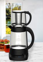 چای ساز مباشی مدل ME-TM308 ظرفیت کتری ۱.۷ لیتر با کتری شیشه‌ای - Image 3