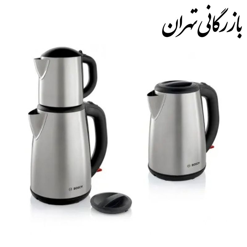 Untitled design (3) چای ساز بوش مدل TTA5883 ظرفیت ۱.۷ لیتر با کتری استیل ضد زنگ - تصویر 1