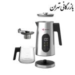 چای ساز مباشی مدل ME-TM303 ظرفیت کتری ۱.۷ لیتر با کتری استیل ضد زنگ
